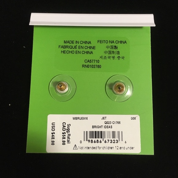 🆕KATE SPADE ♠️ - PAVE CRYSTAL HALO STUD EARRINGS - Picture 6 of 8